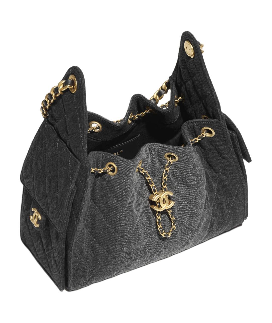 CHANEL Черная сумка через плечо, фото 3