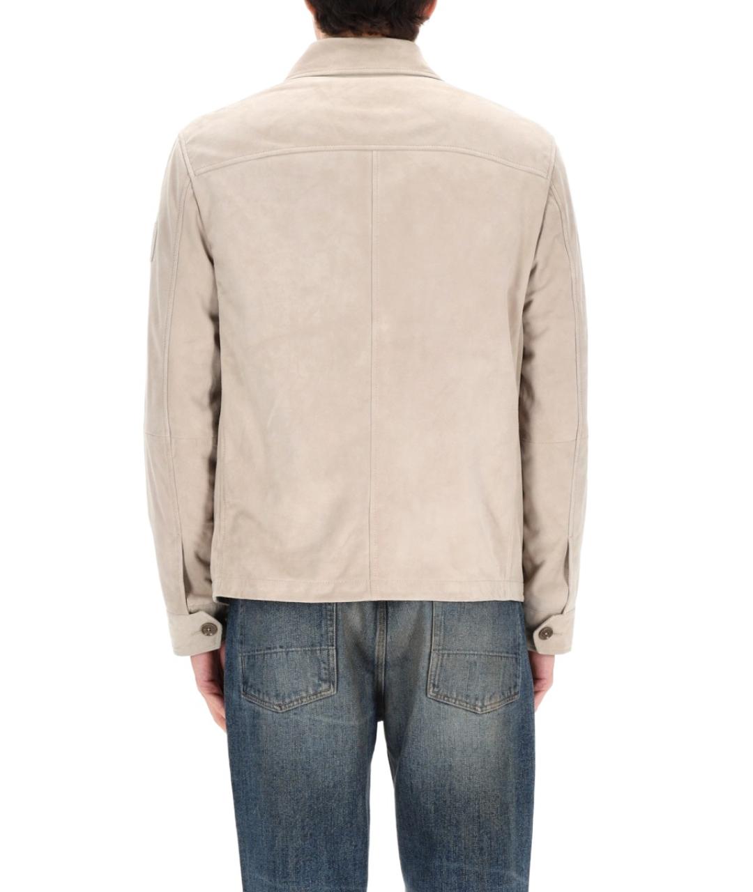 BELSTAFF Серая замшевая куртка, фото 5