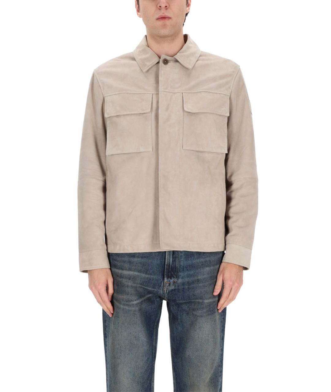 BELSTAFF Серая замшевая куртка, фото 4