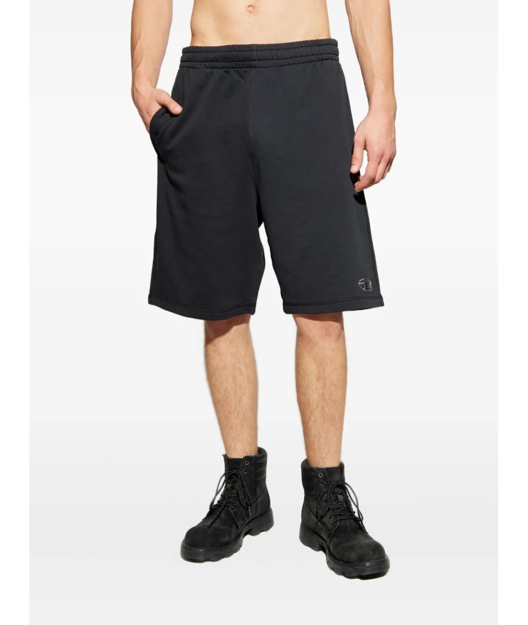 DIESEL Черные хлопковые шорты, фото 2