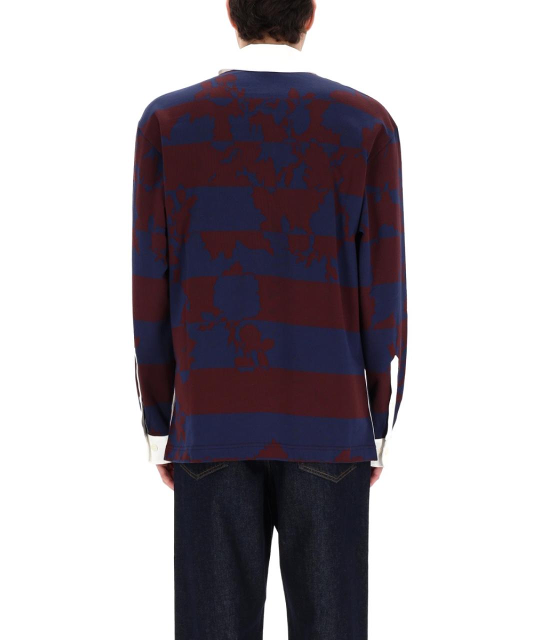 DRIES VAN NOTEN Мульти хлопковое поло с длинным рукавом, фото 5