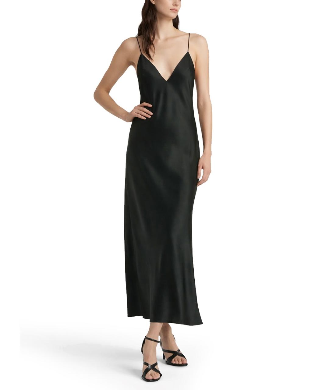 KHAITE Черное ацетатное повседневное платье, фото 2