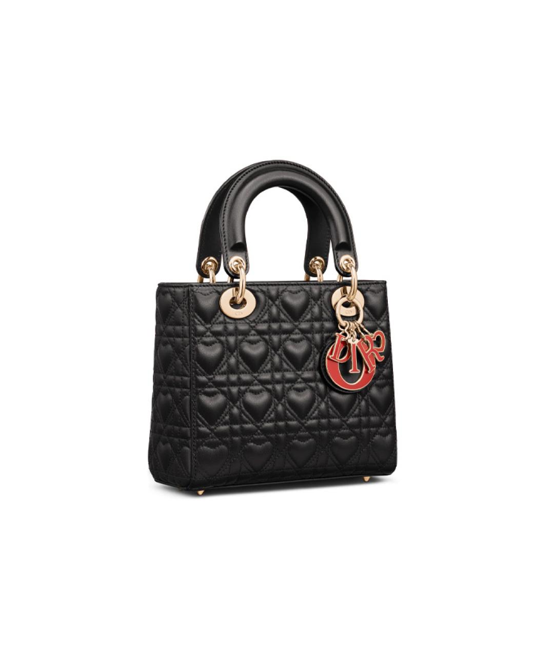 CHRISTIAN DIOR Черная кожаная сумка через плечо, фото 2