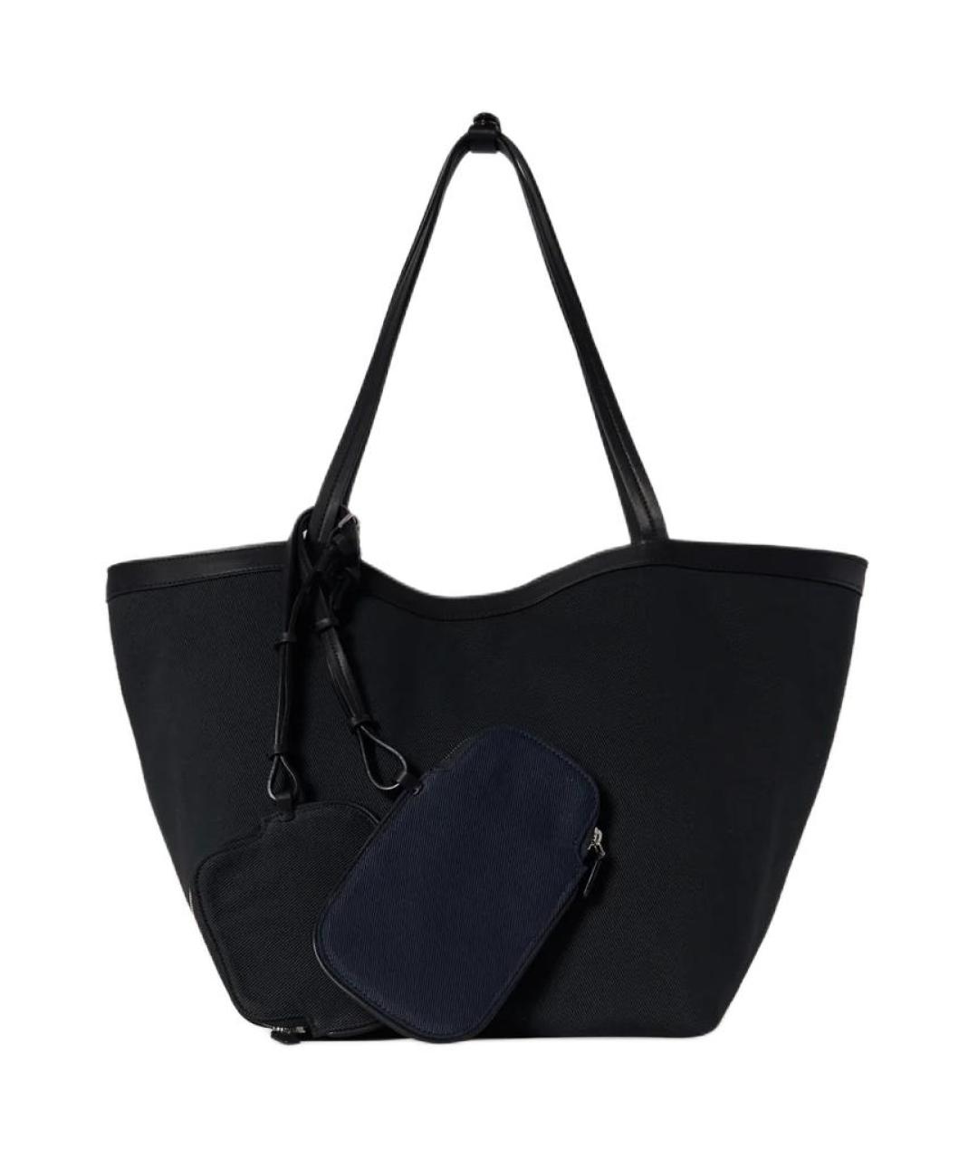 THE ROW Черная хлопковая сумка через плечо, фото 2