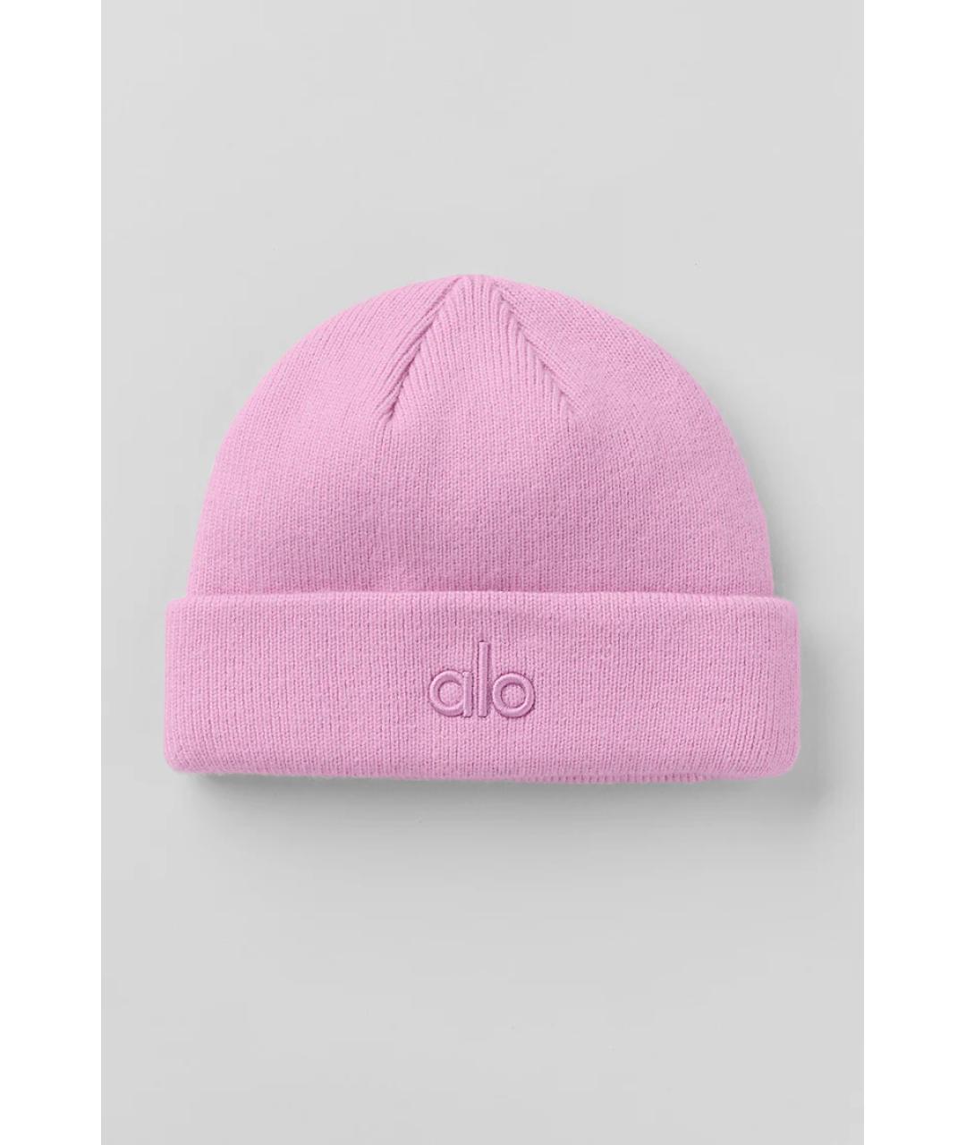 ALO YOGA Розовая шапка, фото 3