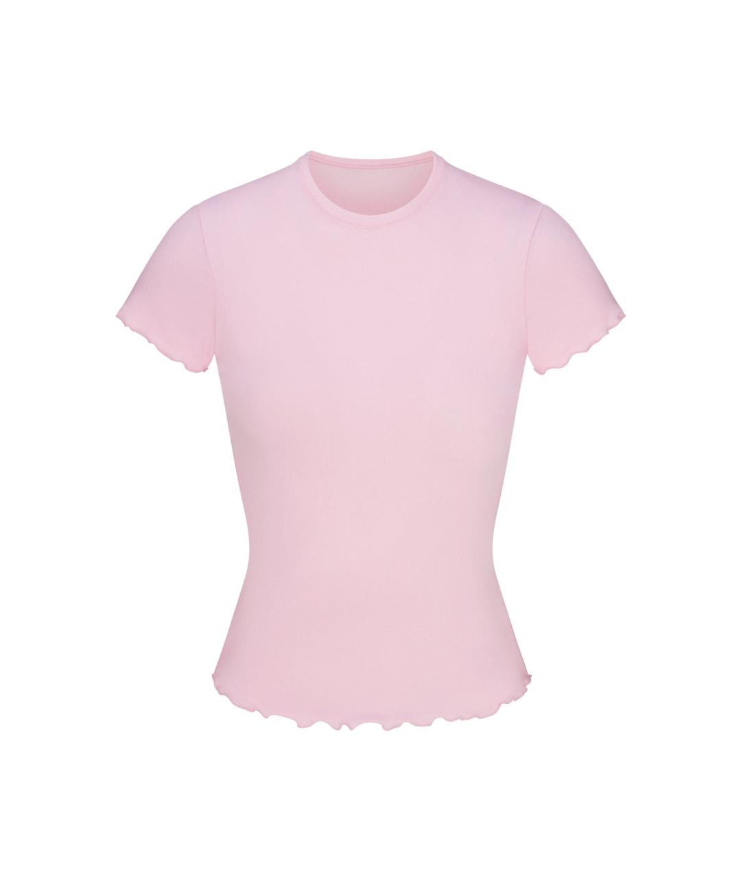 SKIMS Розовая футболка, фото 1