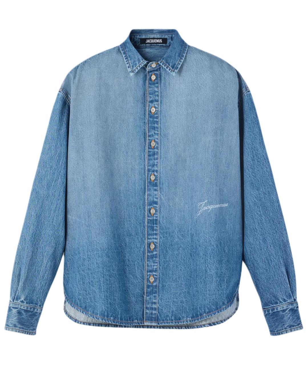 JACQUEMUS Синяя классическая рубашка, фото 1
