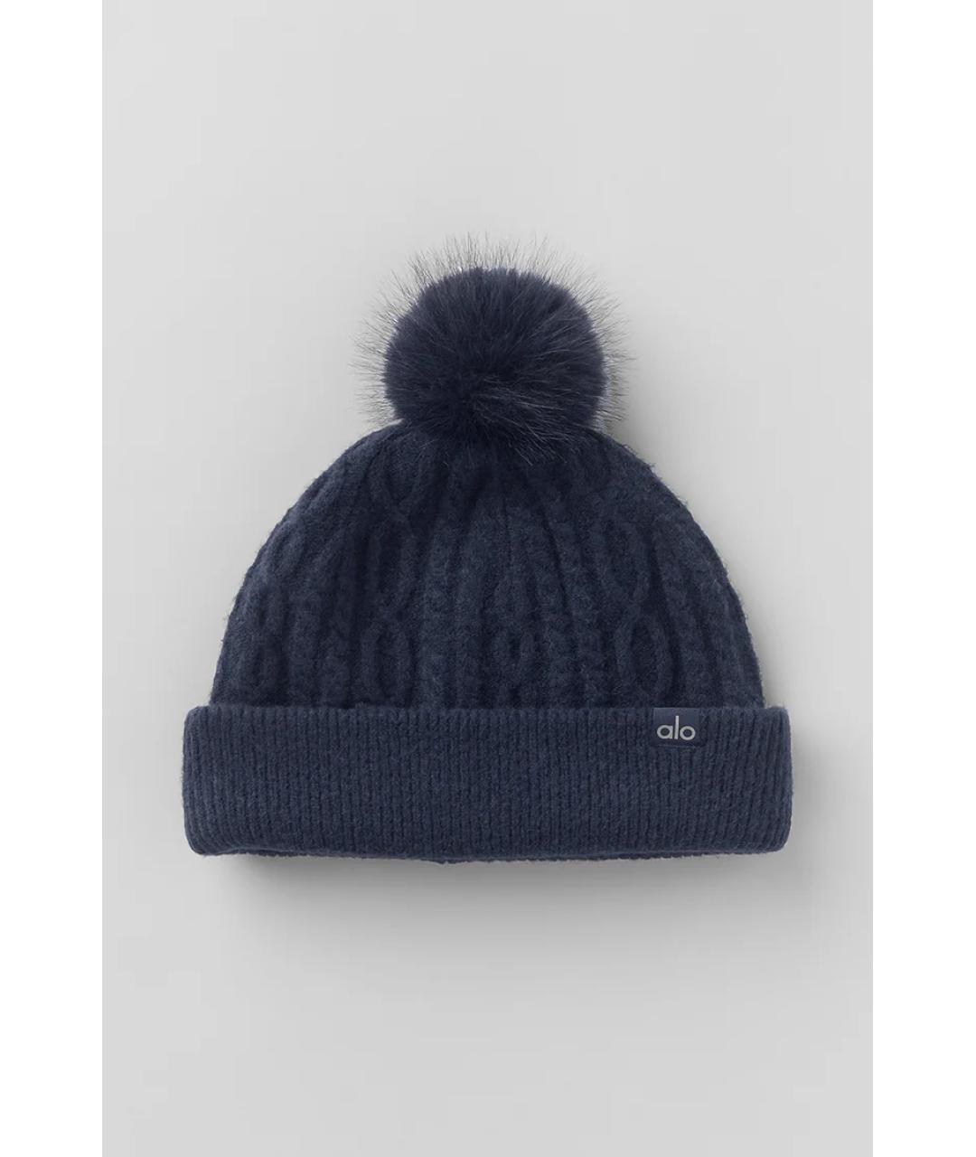 ALO YOGA Синяя шапка, фото 3
