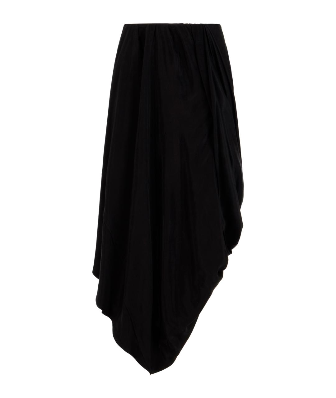 MAISON MARGIELA Черная вискозная юбка миди, фото 1