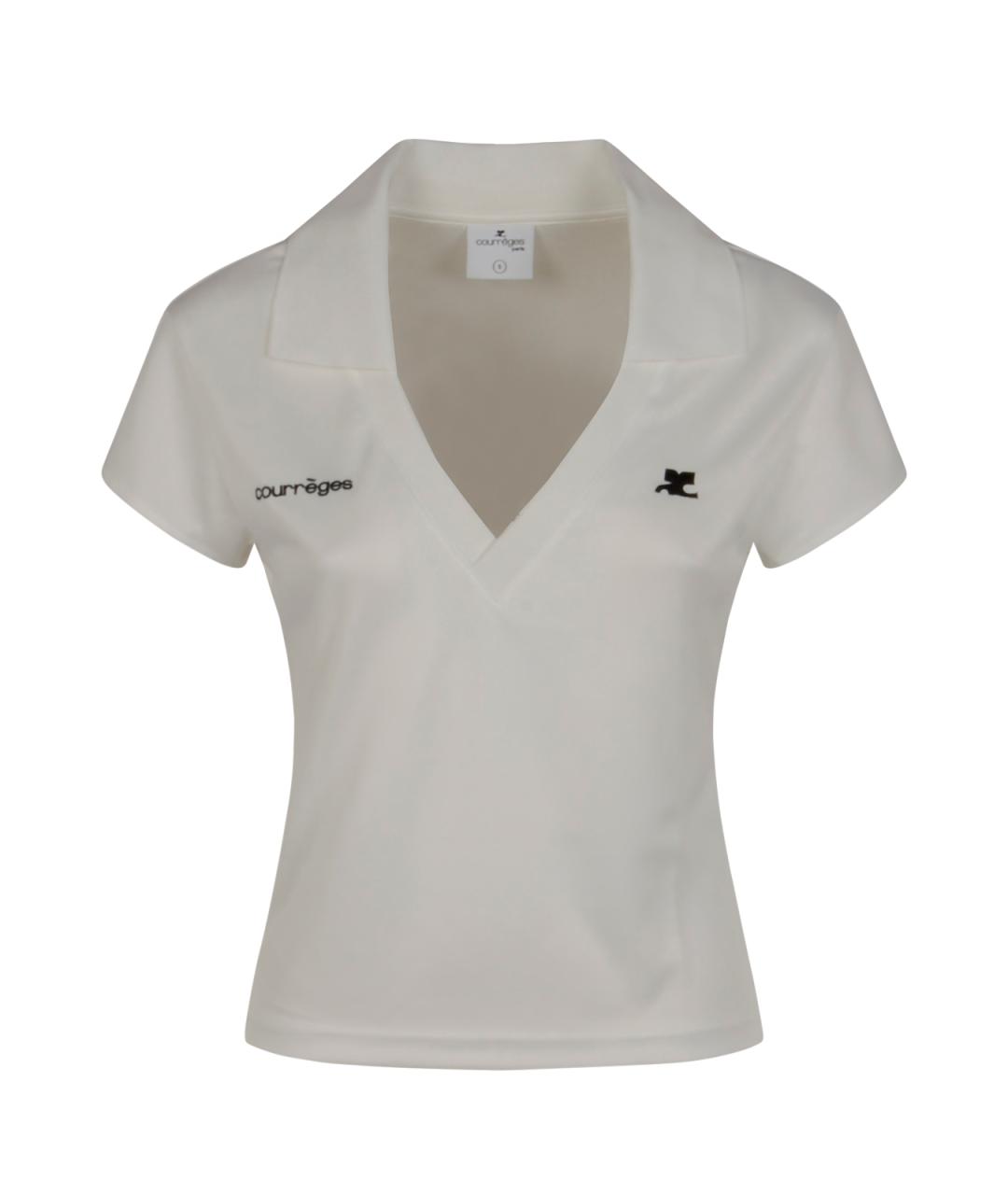 COURREGES Белая футболка, фото 1
