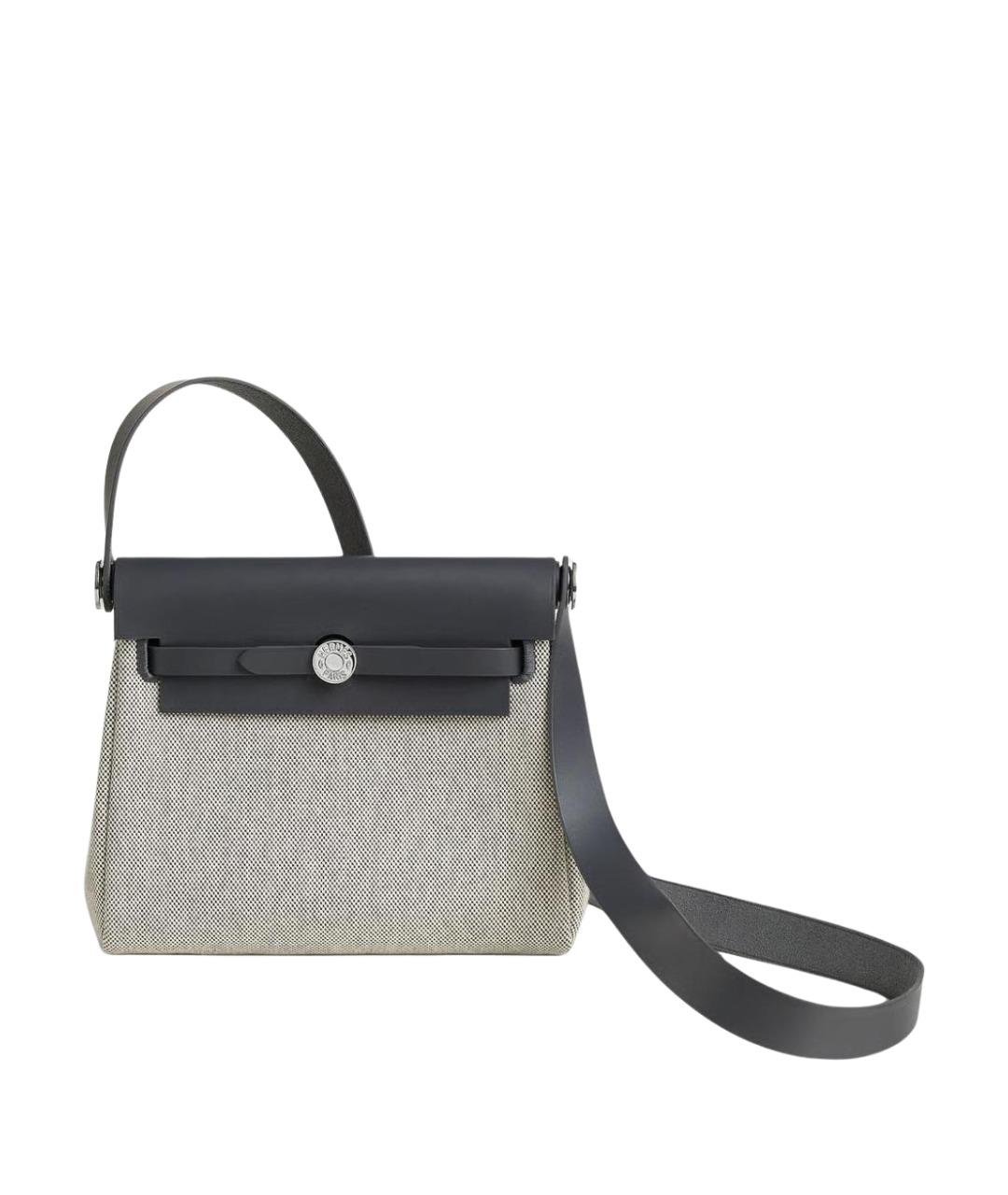 HERMES Черная сумка с короткими ручками, фото 1