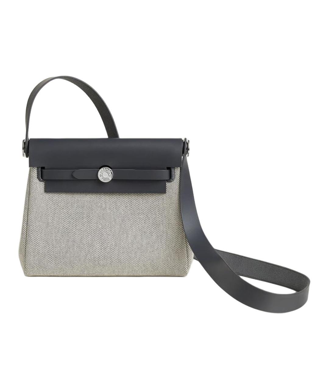 HERMES Черная сумка с короткими ручками, фото 5