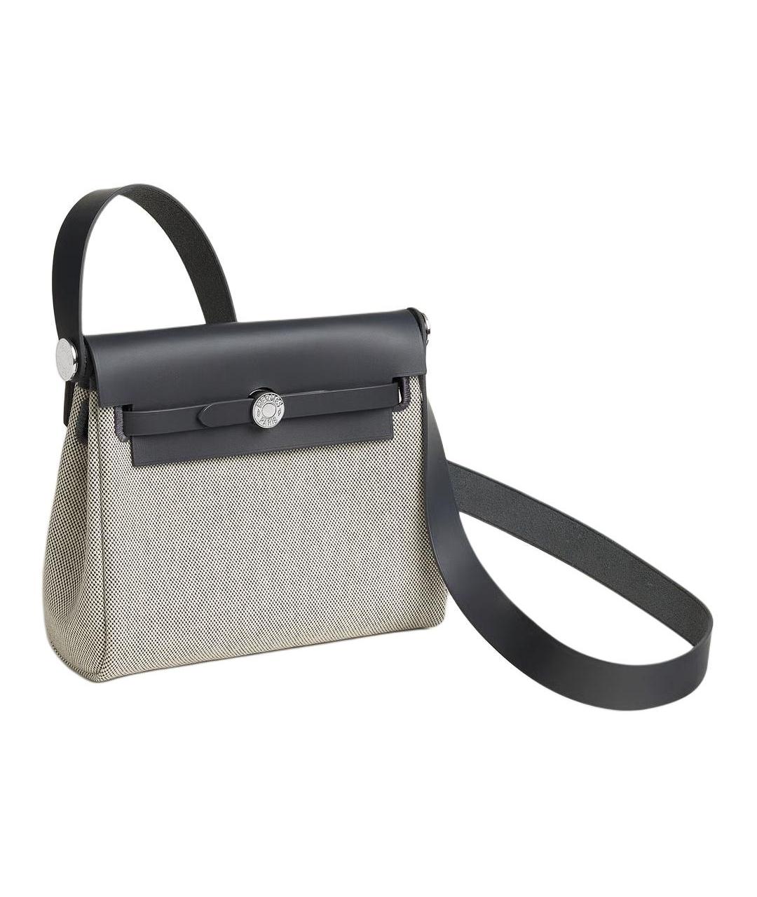 HERMES Черная сумка с короткими ручками, фото 2