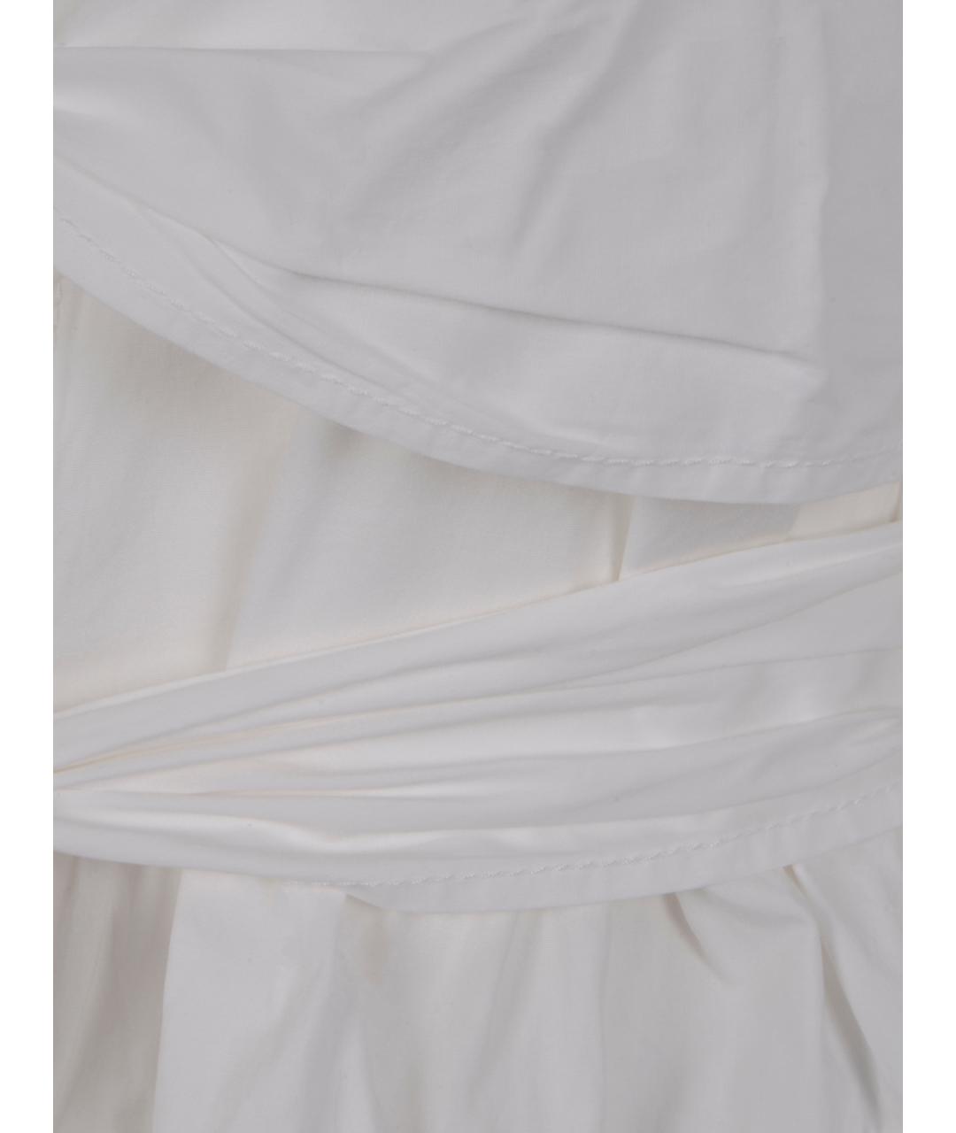 GANNI Белая хлопковая рубашка, фото 3