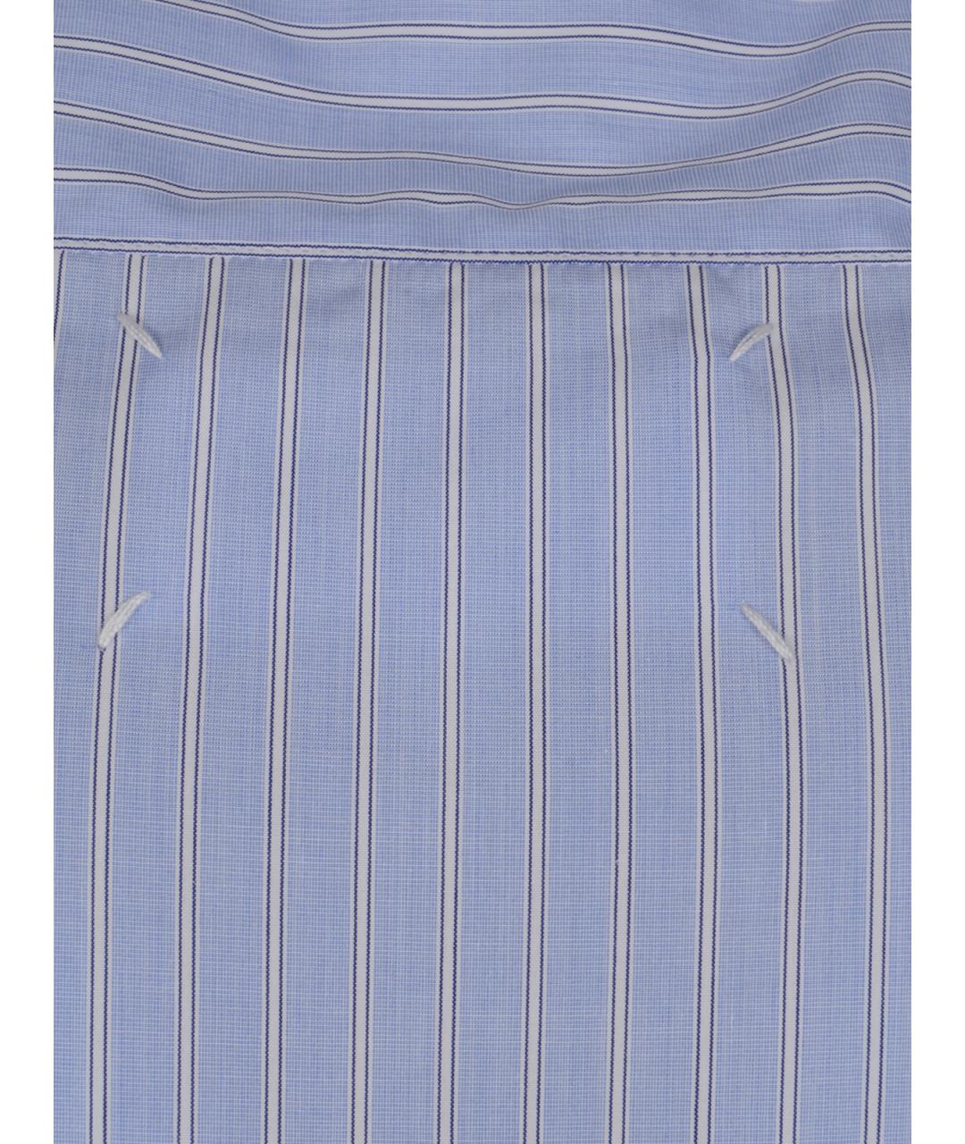 MAISON MARGIELA Синяя хлопковая кэжуал рубашка, фото 3