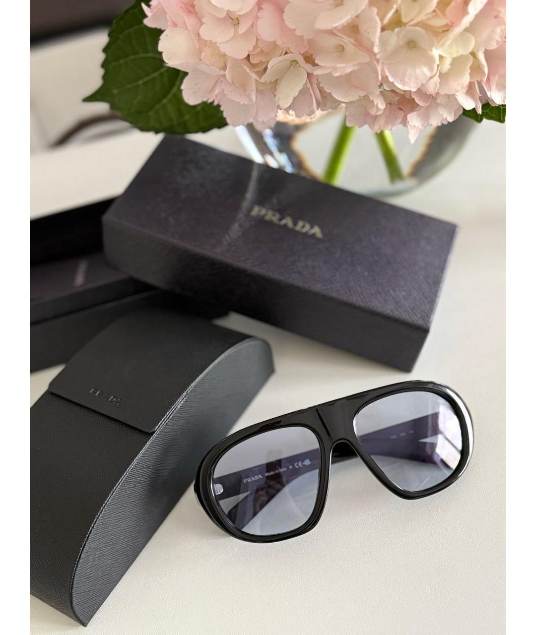 CHANEL Черные пластиковые солнцезащитные очки, фото 6