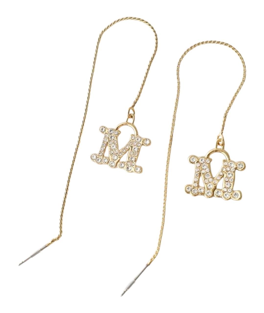 MAX MARA Золотые серьги, фото 1