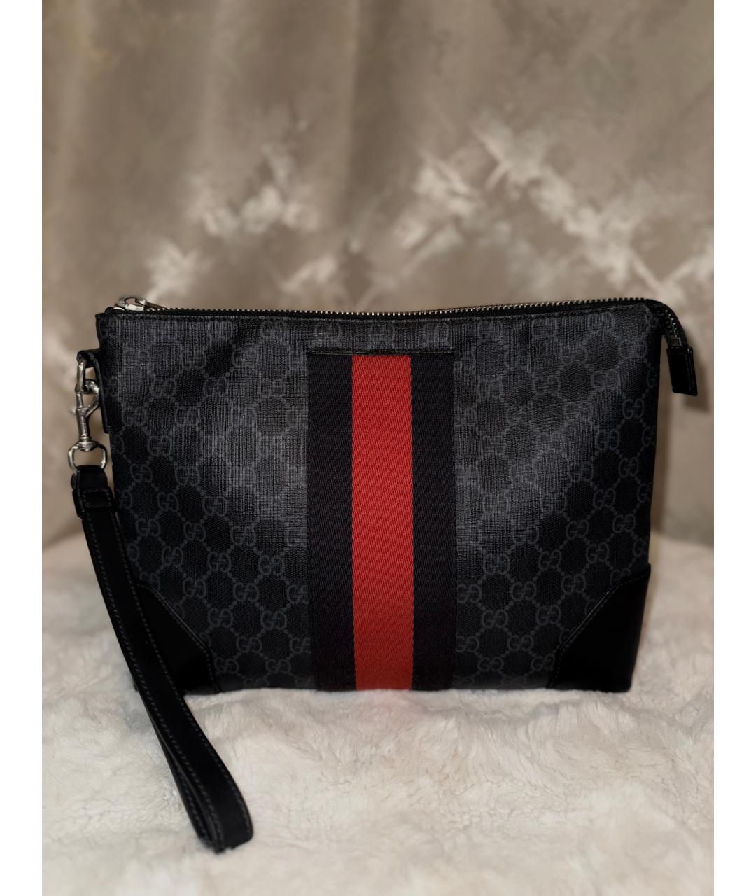 GUCCI Антрацитовая папка для документов, фото 2