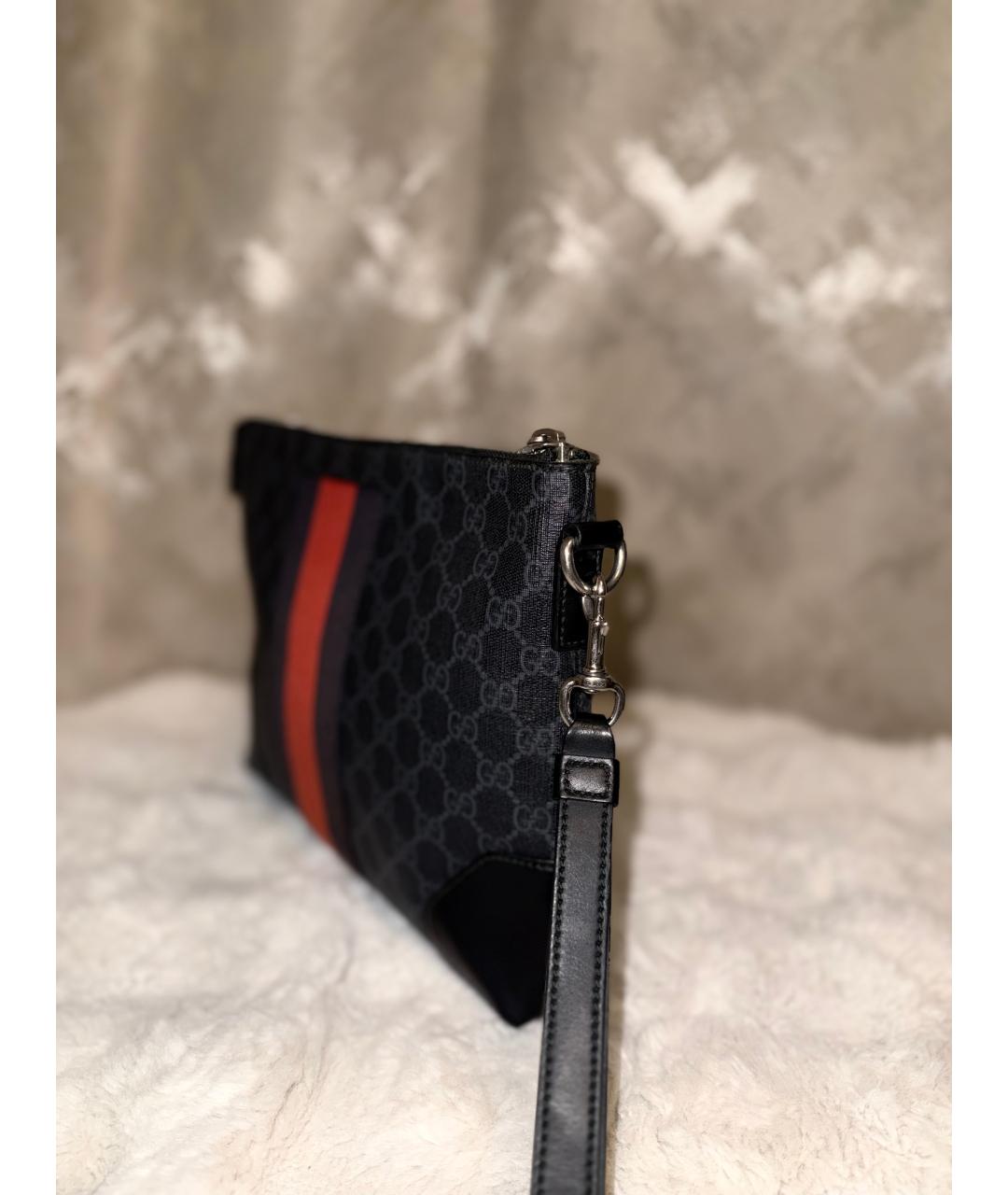 GUCCI Антрацитовая папка для документов, фото 4