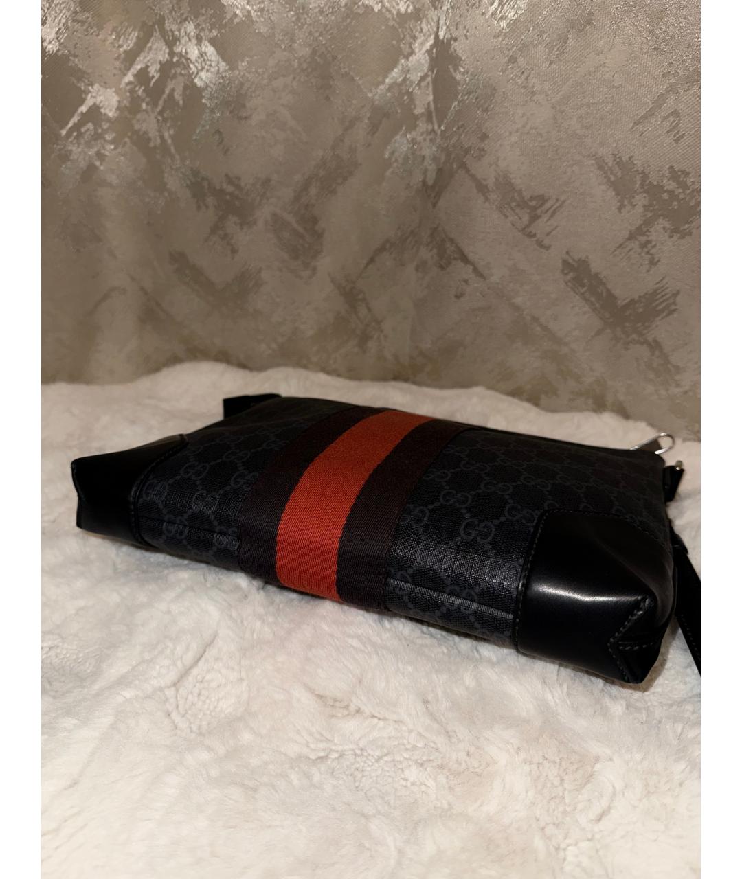 GUCCI Антрацитовая папка для документов, фото 5