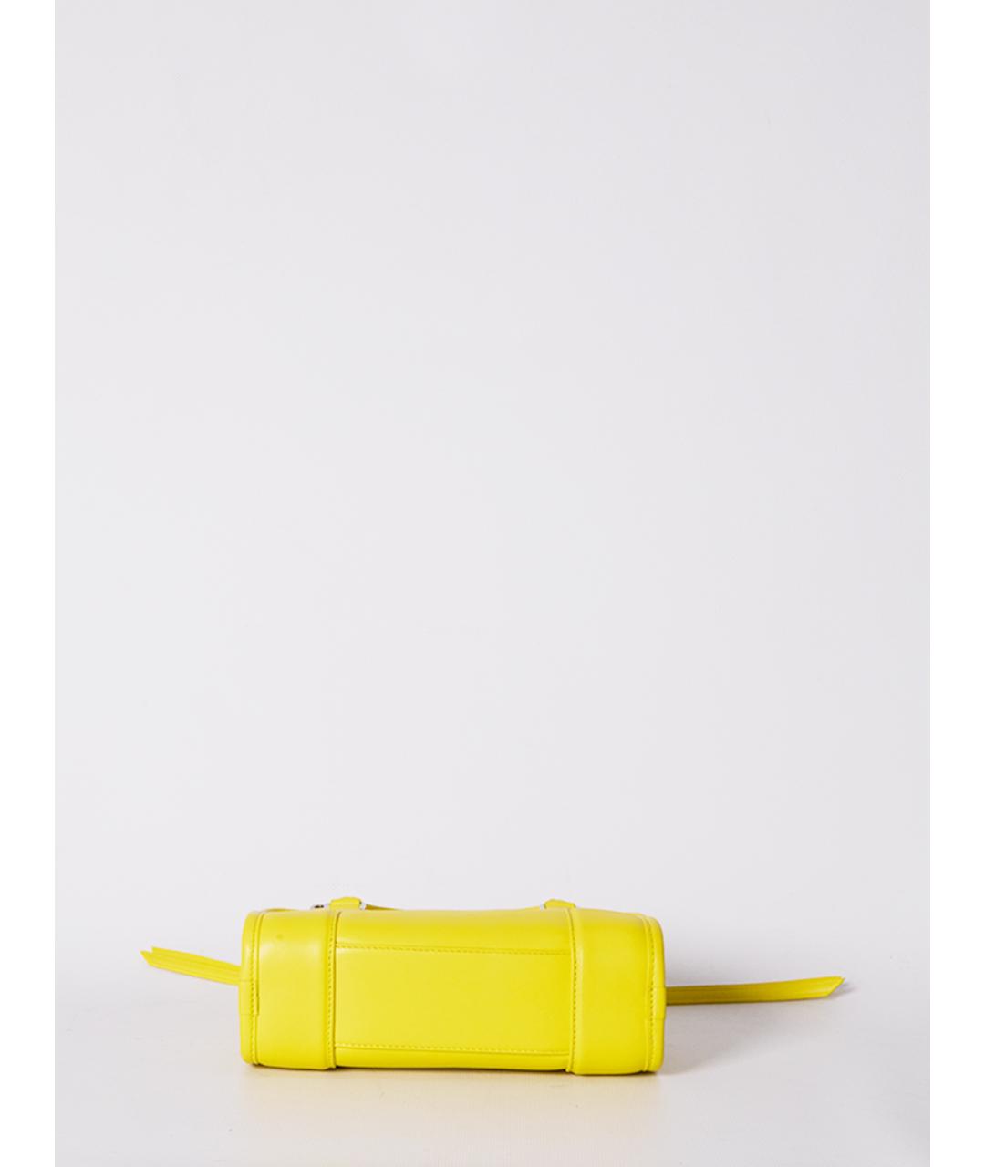 LOEWE Желтая кожаная сумка через плечо, фото 3