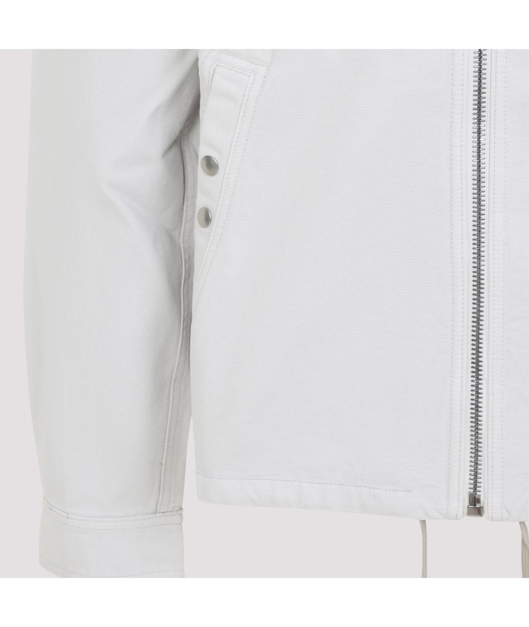 RICK OWENS DRKSHDW Белая хлопковая куртка, фото 4