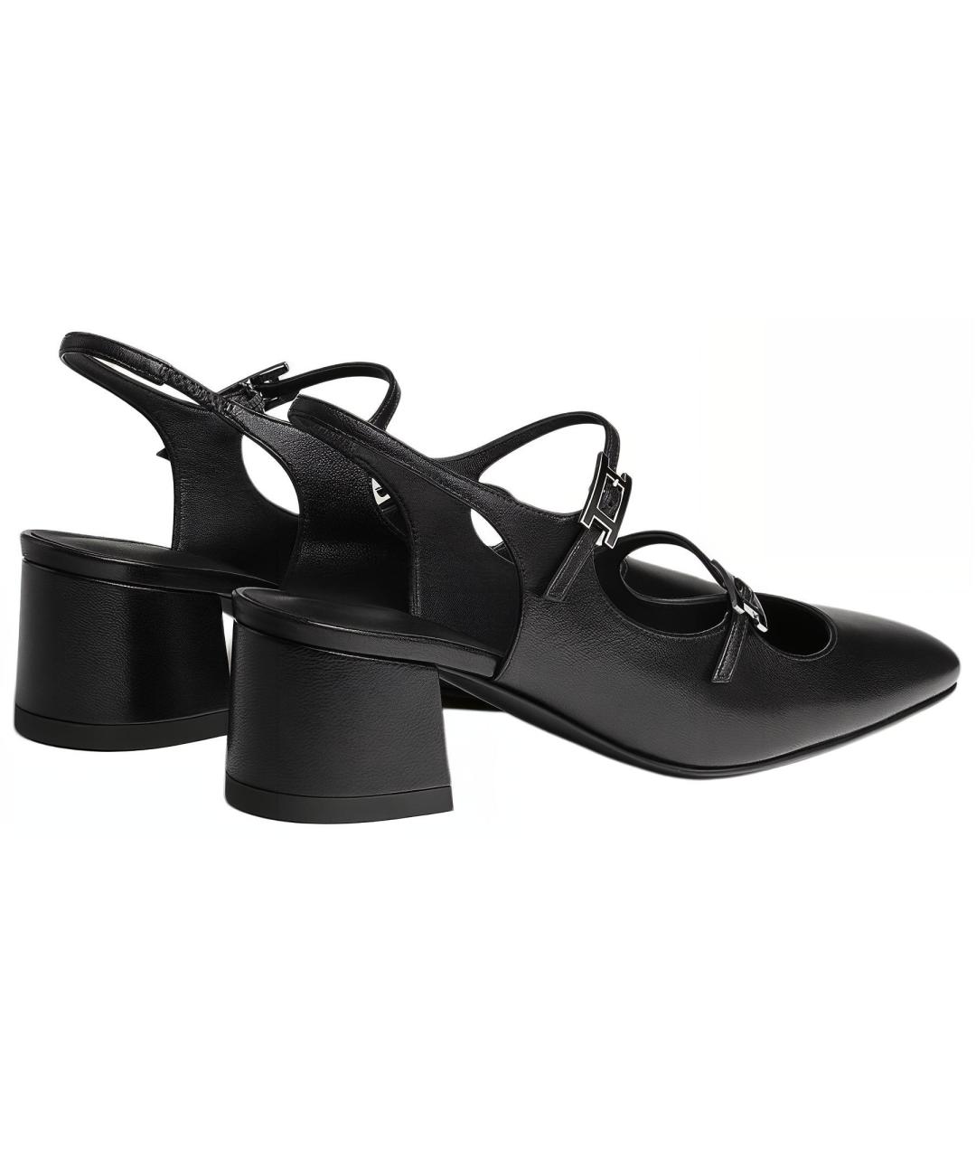 HERMES Черные туфли, фото 5