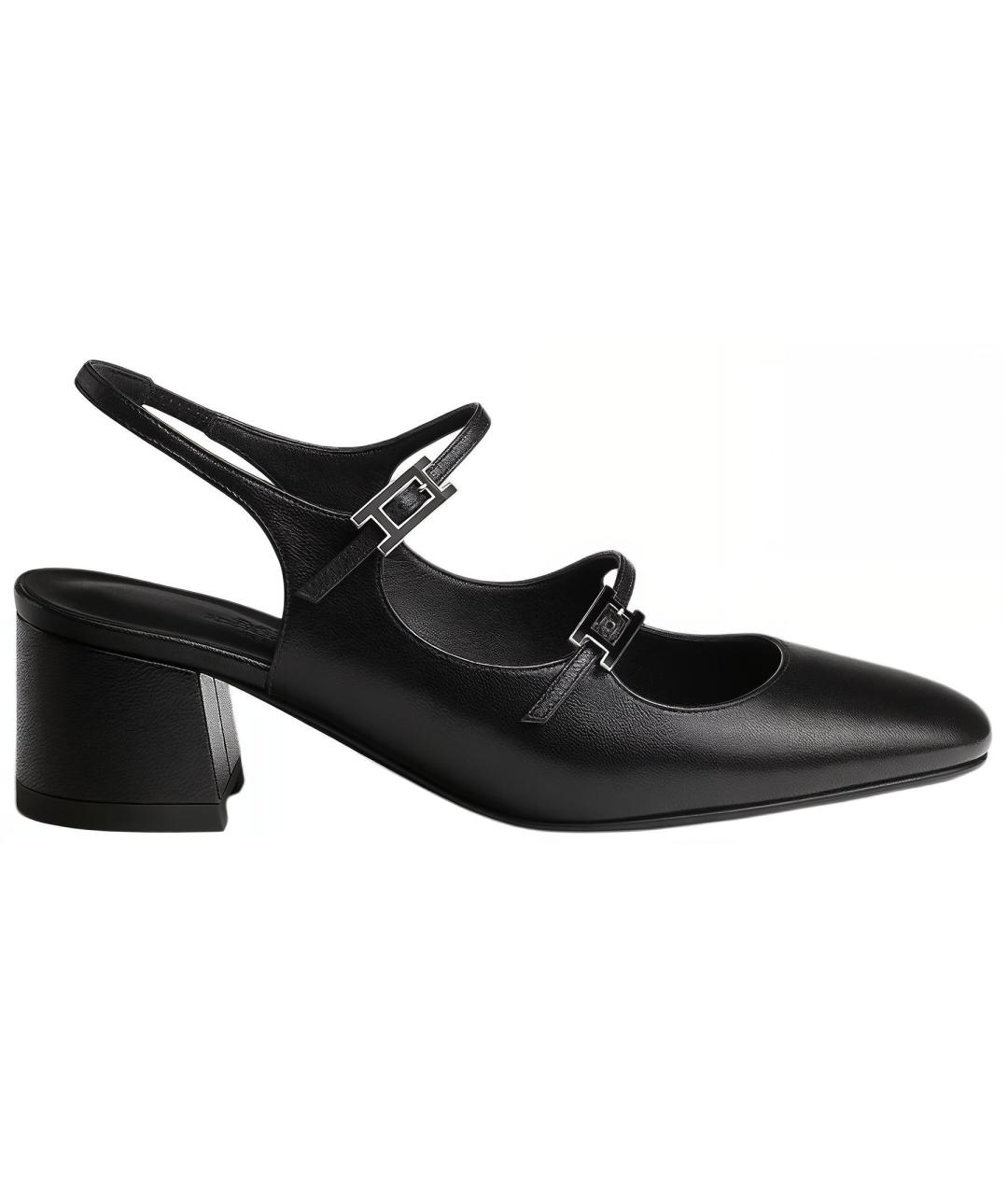 HERMES Черные туфли, фото 1