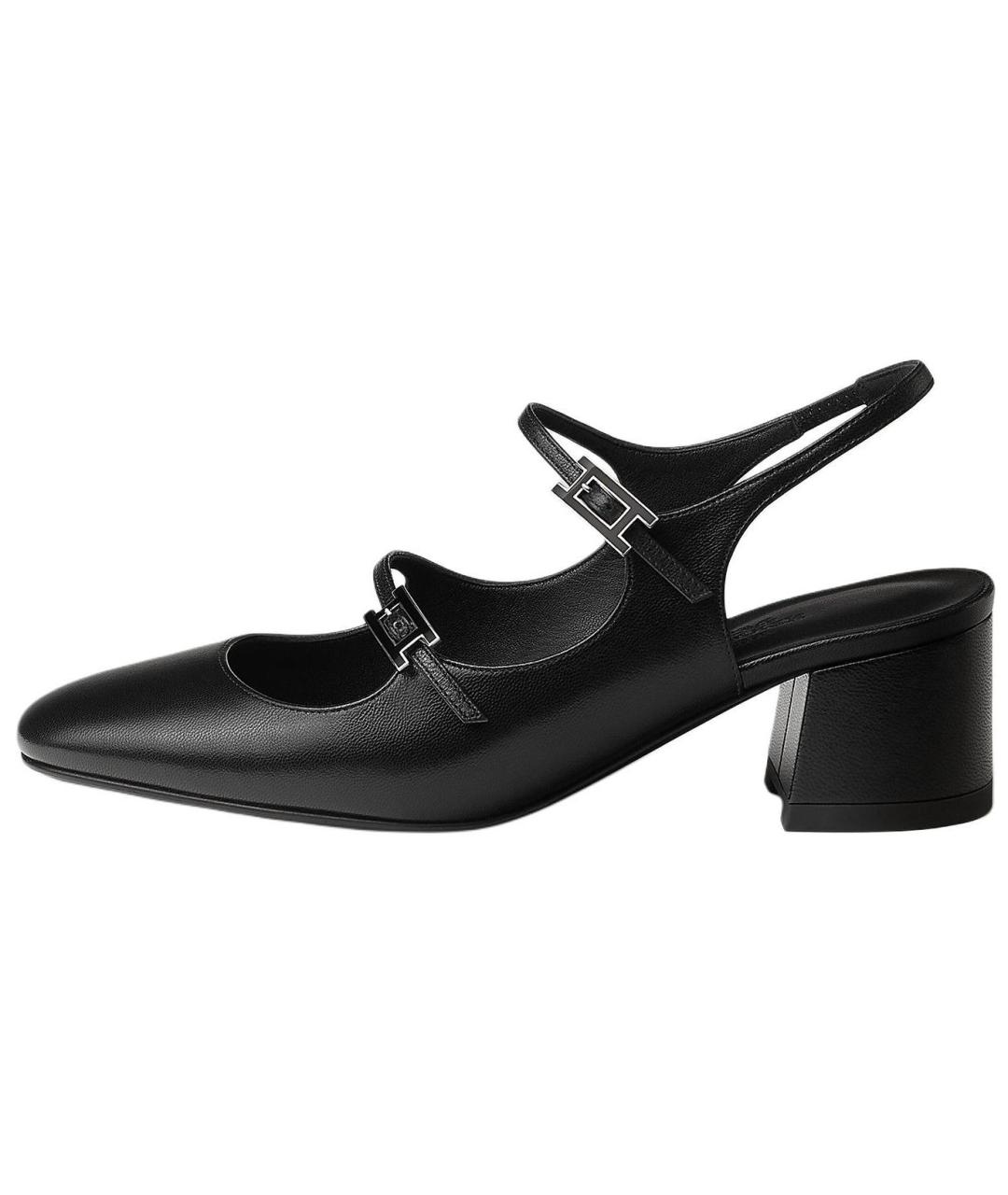 HERMES Черные туфли, фото 2