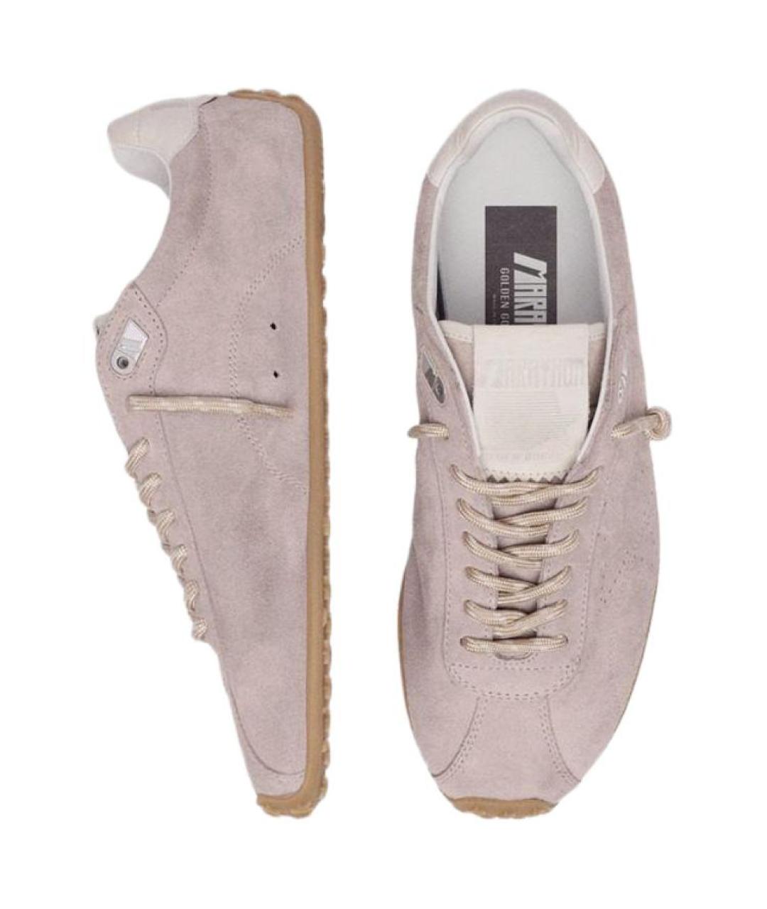 GOLDEN GOOSE DELUXE BRAND Розовые кожаные кроссовки, фото 4