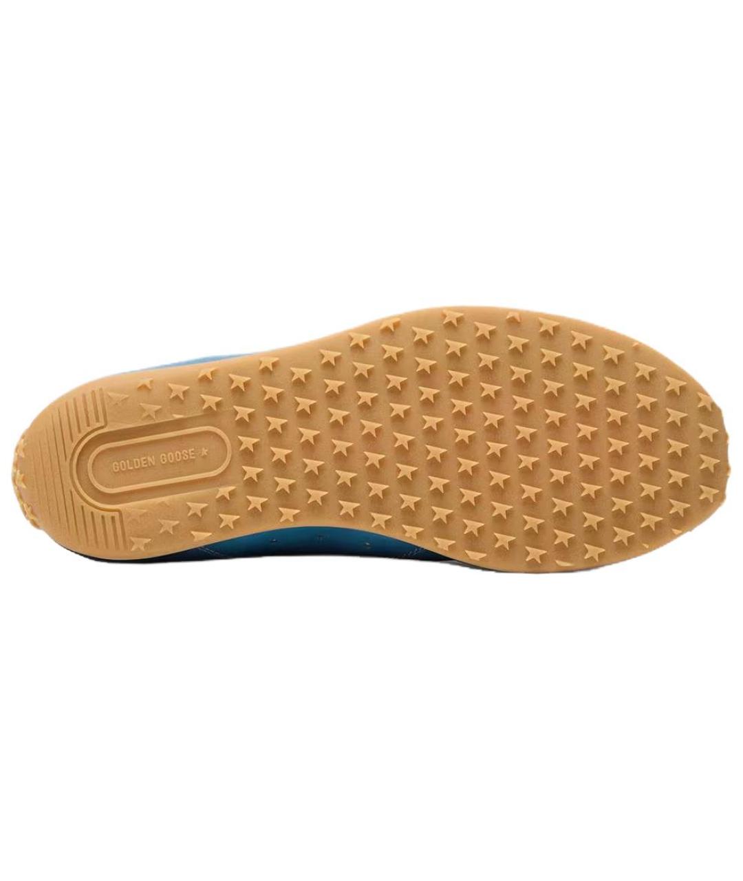 GOLDEN GOOSE DELUXE BRAND Синие кожаные кроссовки, фото 5