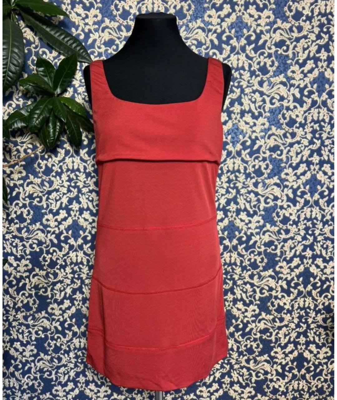 ICEBERG Красное вискозное повседневное платье, фото 5