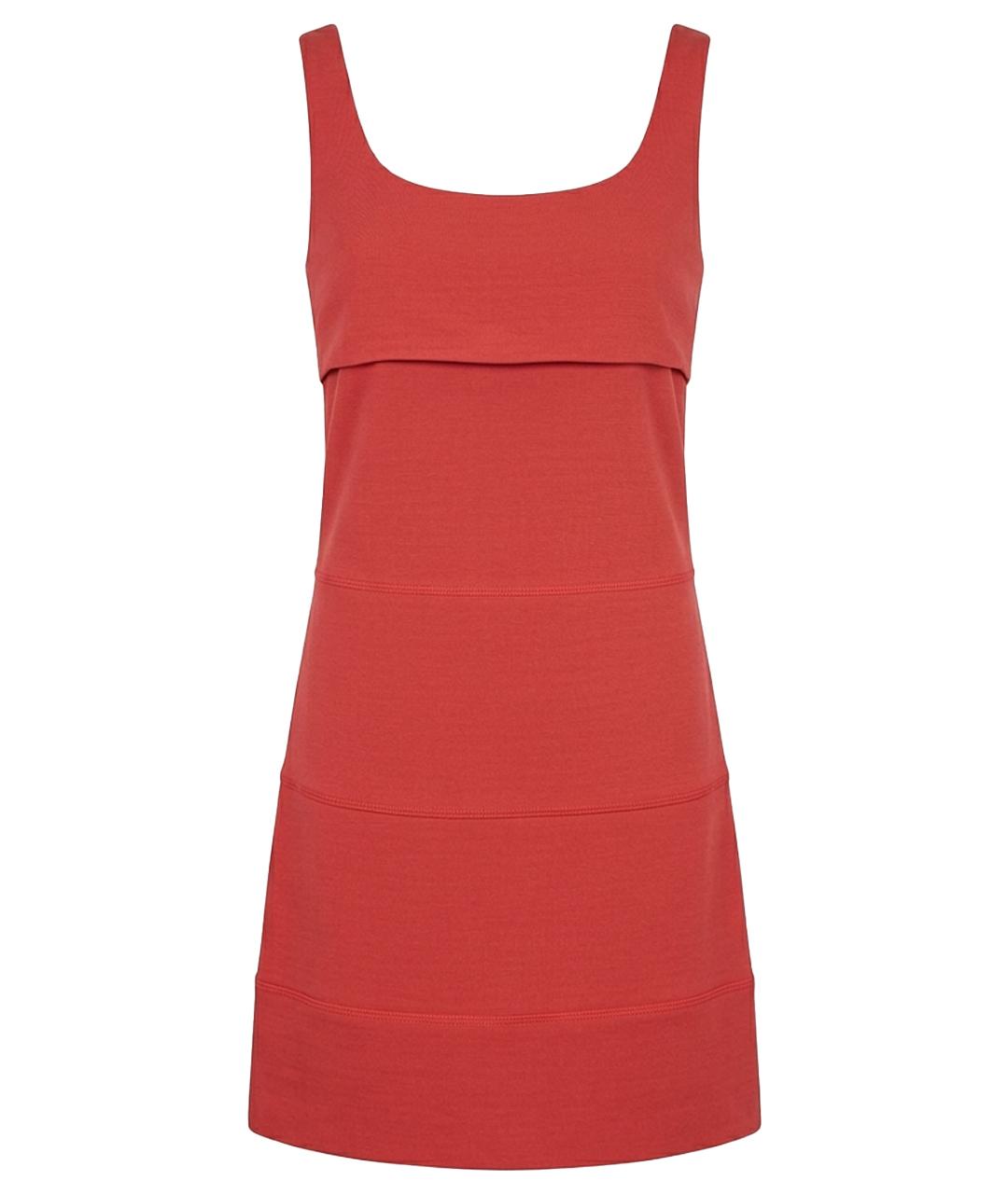 ICEBERG Красное вискозное повседневное платье, фото 1