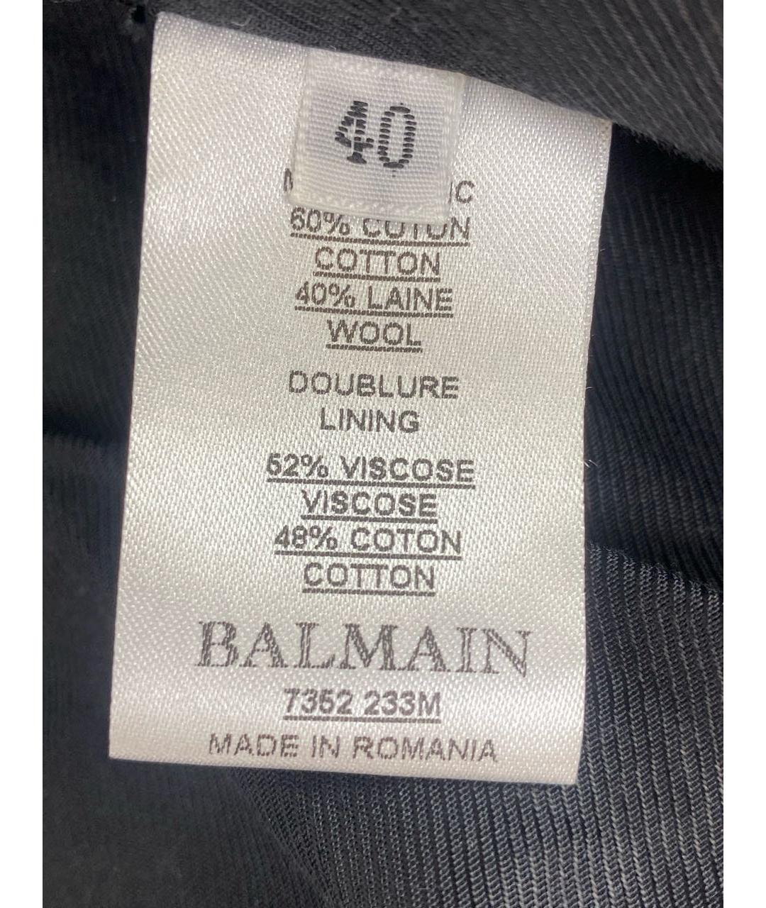 BALMAIN Серый шерстяной жакет/пиджак, фото 5