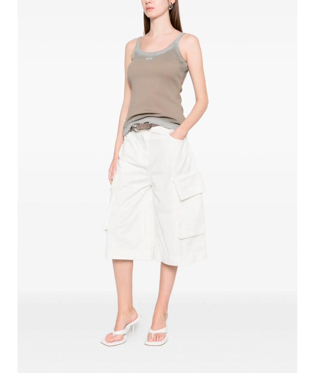 PINKO Белые хлопковые шорты, фото 2