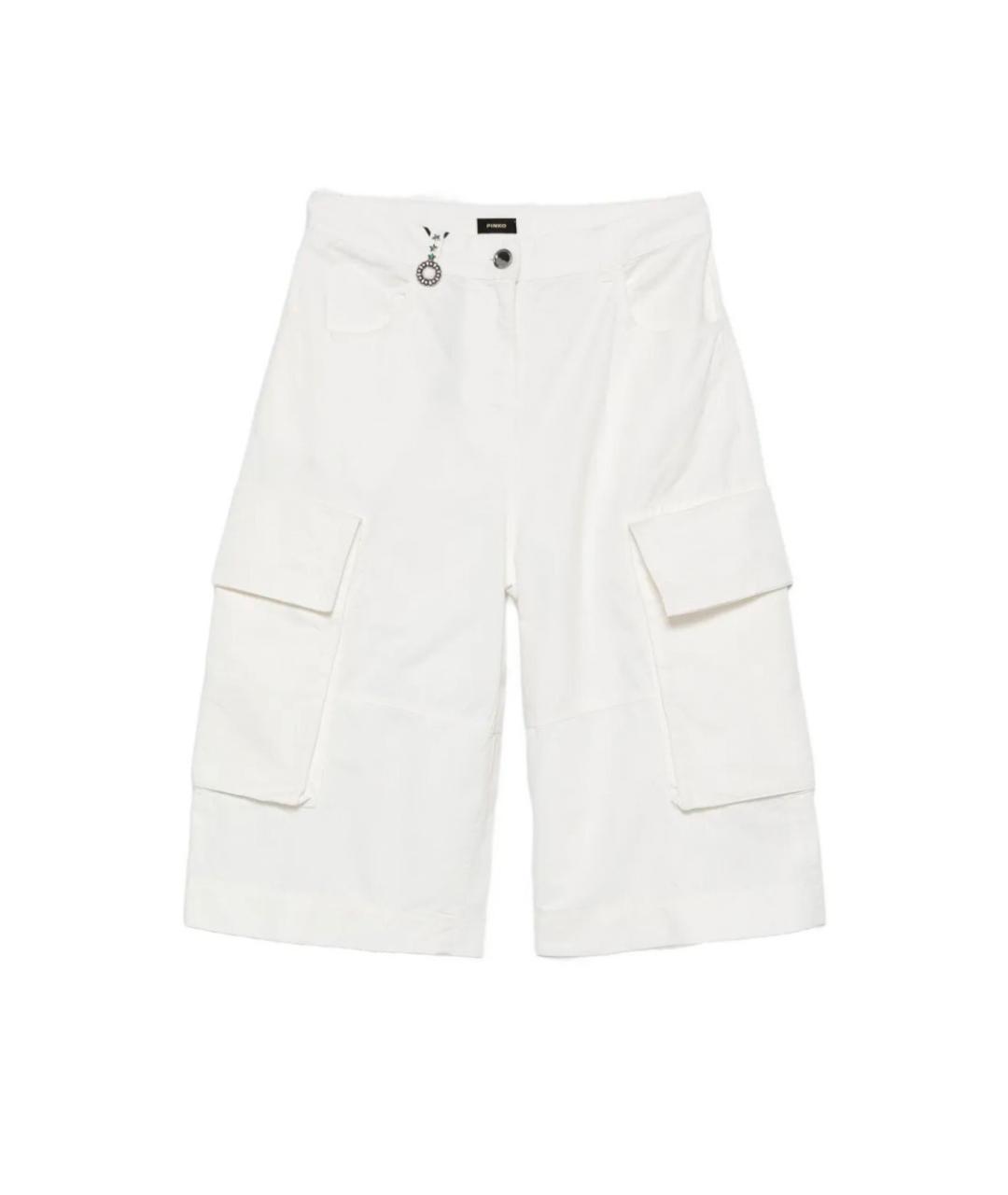 PINKO Белые хлопковые шорты, фото 1