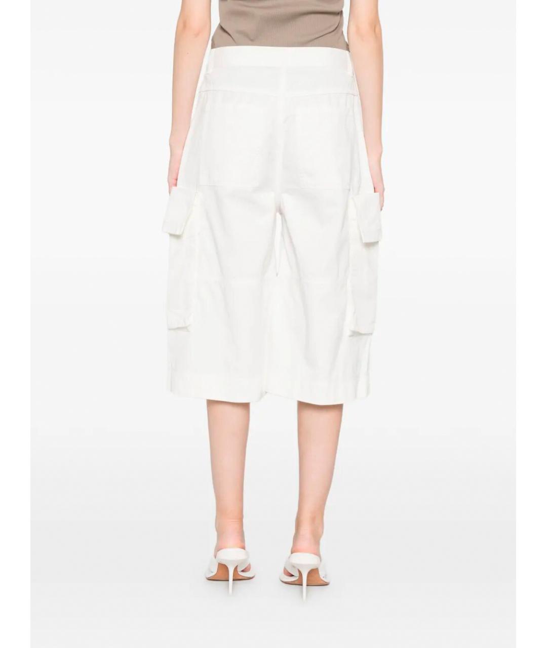 PINKO Белые хлопковые шорты, фото 4