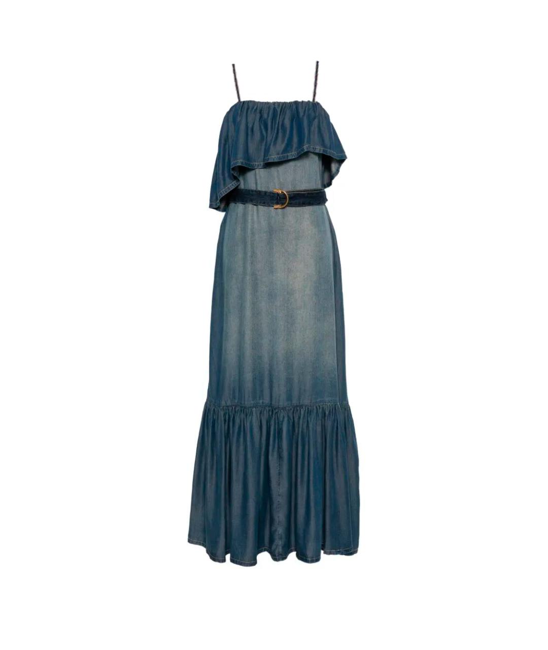 PINKO Синее повседневное платье, фото 6