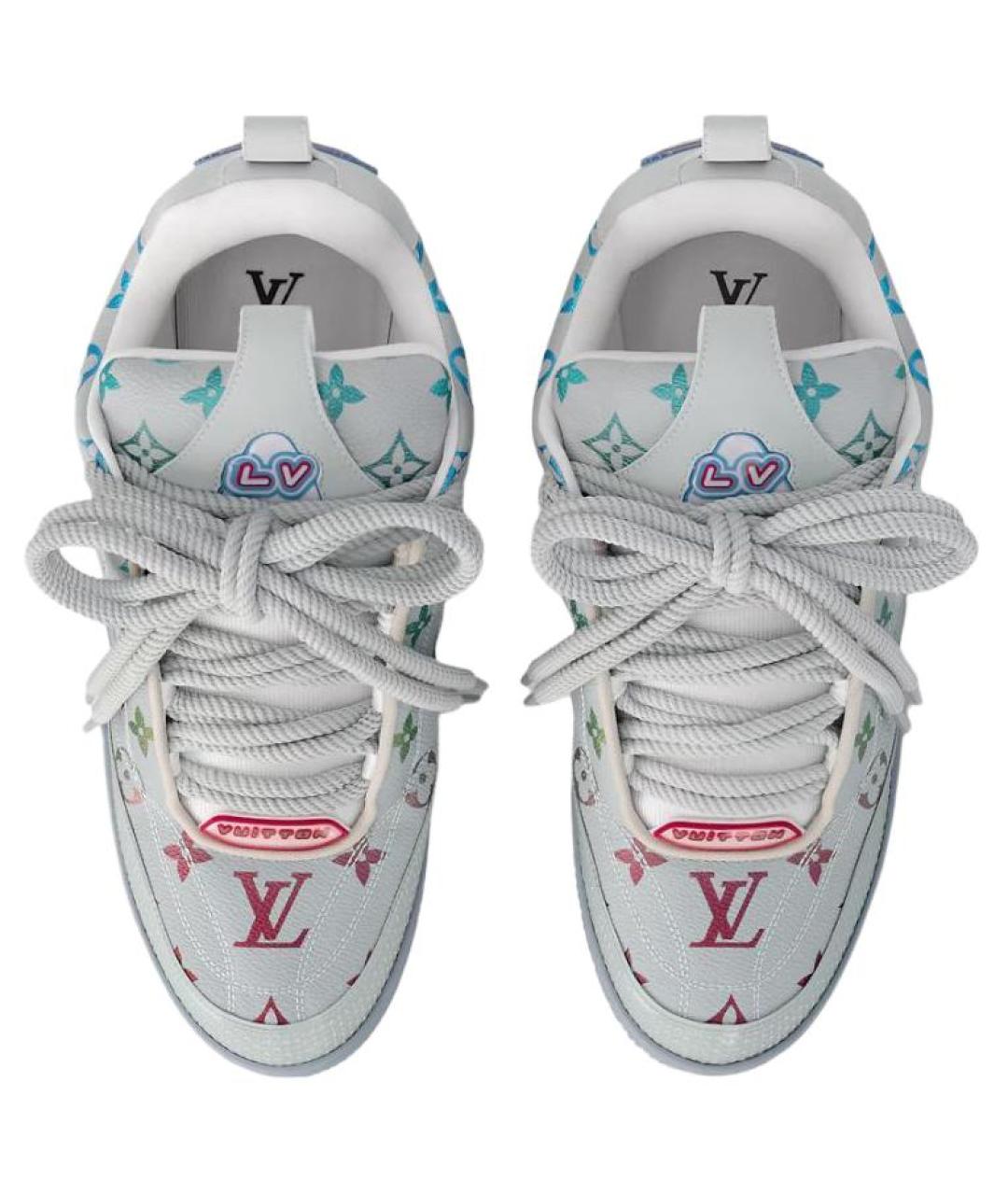 LOUIS VUITTON Мульти кожаные низкие кроссовки / кеды, фото 4