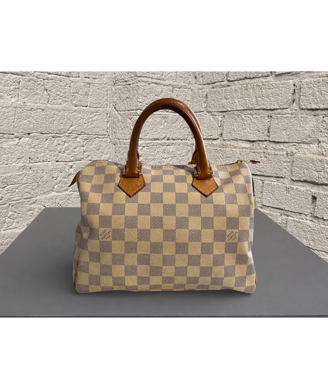 LOUIS VUITTON Белая кожаная сумка с короткими ручками, фото 2