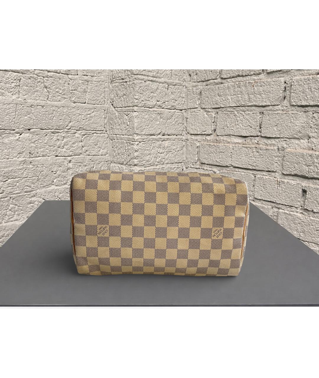 LOUIS VUITTON Белая кожаная сумка с короткими ручками, фото 5