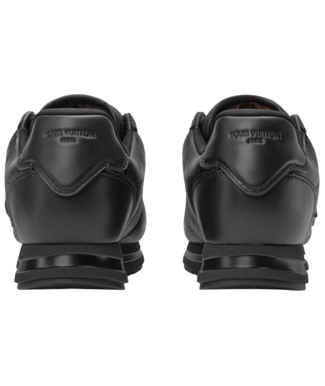 LOUIS VUITTON Черные кожаные низкие кроссовки / кеды, фото 5