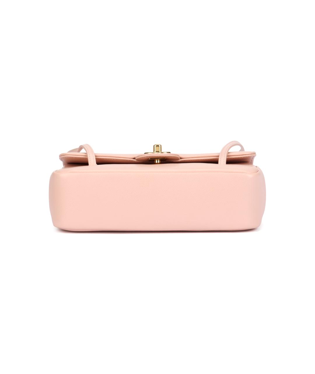 CHANEL Розовая кожаная сумка через плечо, фото 4