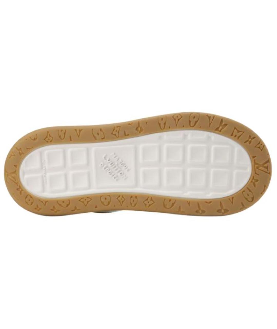 LOUIS VUITTON Коричневые текстильные кроссовки, фото 5