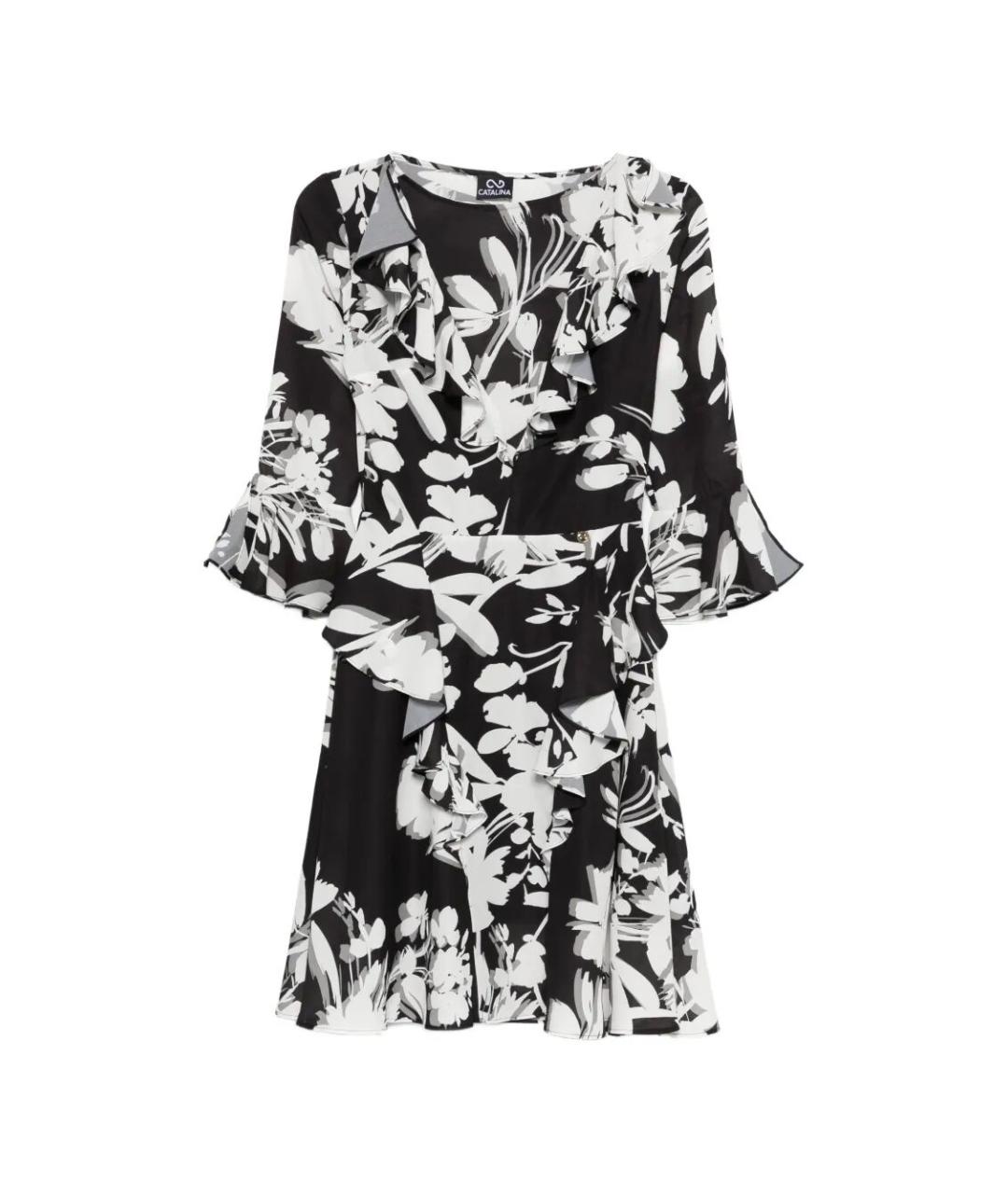 CATALINA Черное полиэстеровое повседневное платье, фото 1