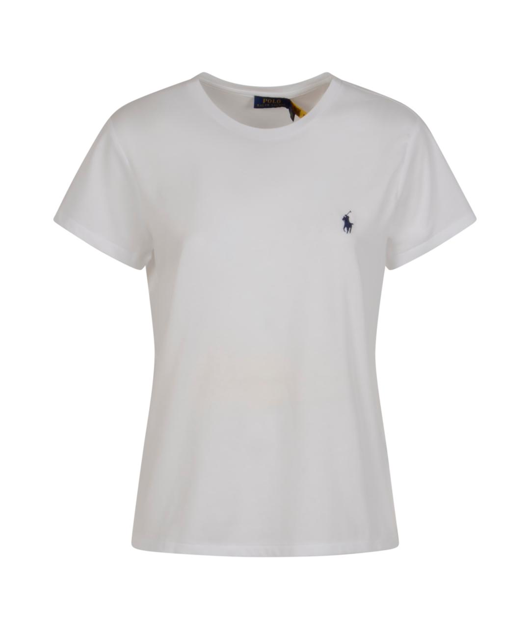 POLO RALPH LAUREN Белая хлопковая футболка, фото 1