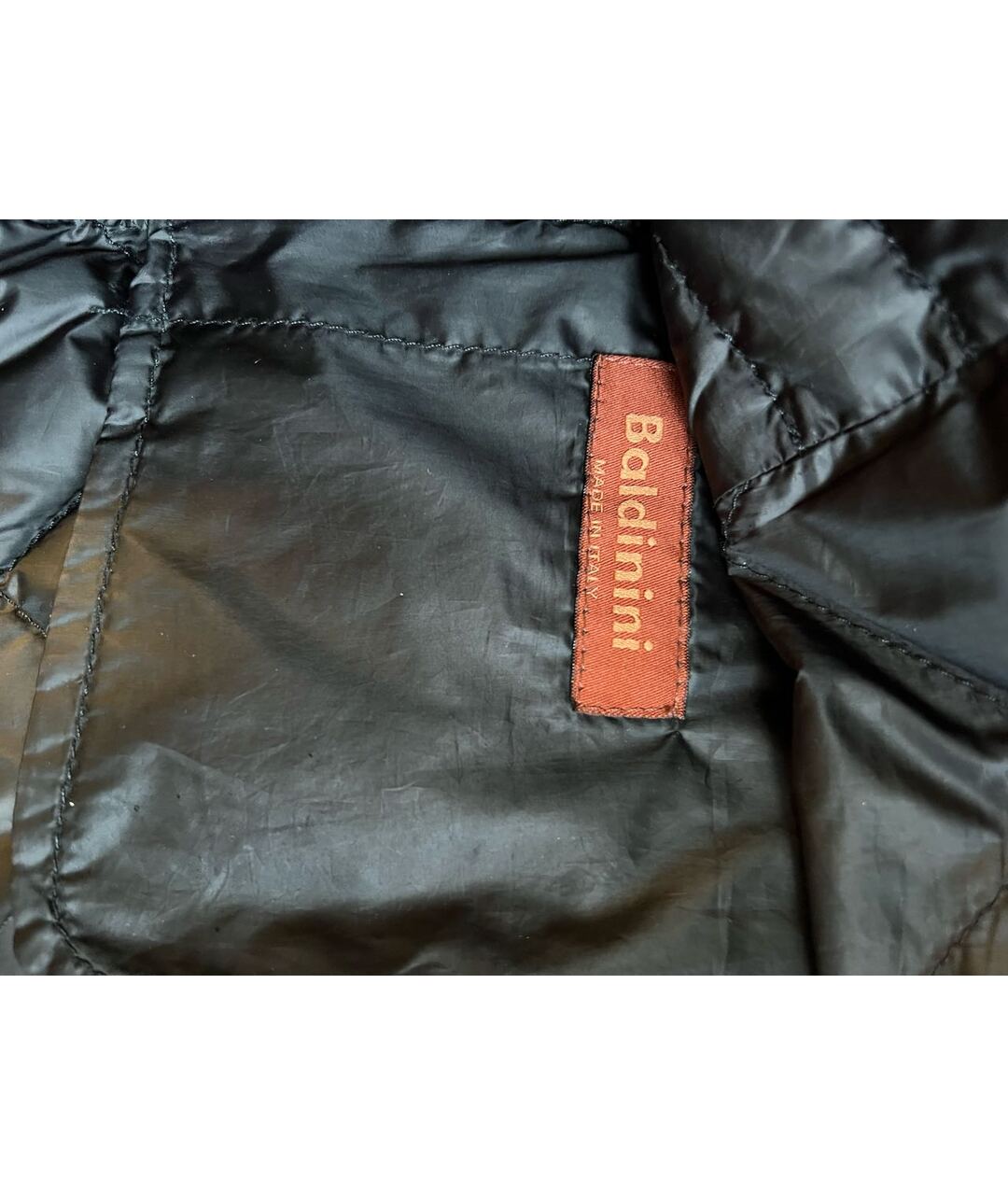 BALDININI Черная полиэстеровая куртка, фото 6