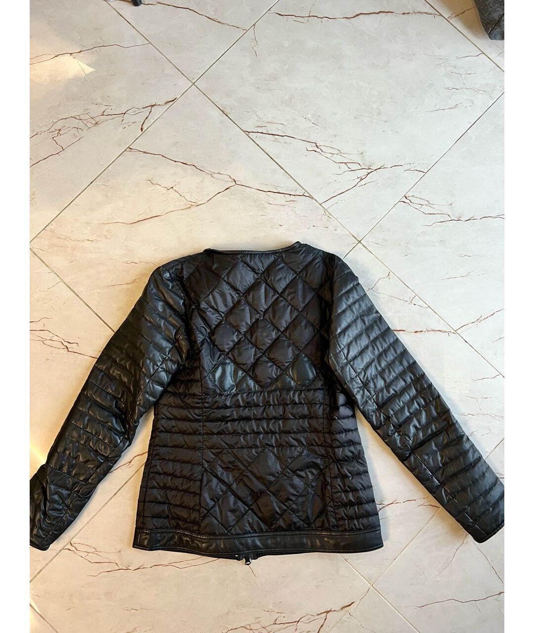 BALDININI Черная полиэстеровая куртка, фото 4