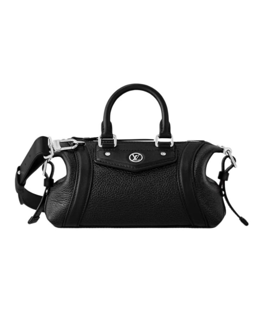 LOUIS VUITTON Черная кожаная сумка через плечо, фото 1