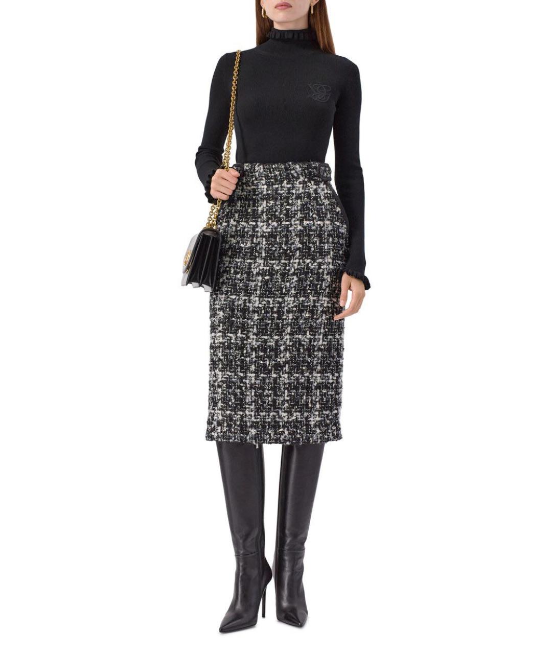 VALENTINO Черная шерстяная водолазка, фото 6